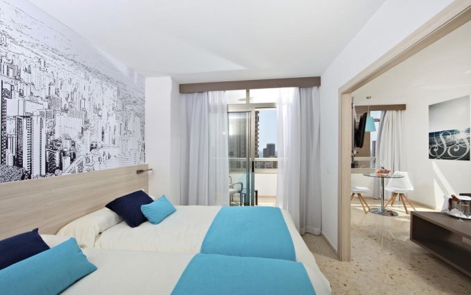 Slaapkamer van hotel Resort Flamingo Beach in Alicante